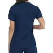 Dickies Woman's V-Neck Top With Rib Knit Panels DKE870-NAV - Navy blue