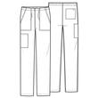 Unisex Hlače ravnog kroja - GD120-SGR
