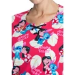 Tooniforms Woman's V-Neck Print Top TF744-LHAT - Adopt Today