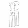Cherokee ženska set: hlače+bluza bordo - VT506C-WICH
