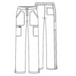 Srednje visoke hlače s vezicom - WW120-GAB