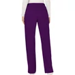 Cherokee Woman's Mid Rise Moderate Flare Drawstring Pant WW120-EGG -Eggplant