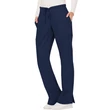 Cherokee Woman's Mid Rise Moderate Flare Drawstring Pant WW120-NAV - Navy blue