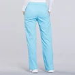 Cherokee Woman's Mid Rise Moderate Flare Drawstring Pant WW120-TRQ - Turquoise