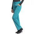 Cherokee Woman's Mid Rise Straight Leg Drawstring Pant WW235AB-TLB - Teal Blue