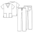 Cherokee unisex set: hlače+bluza WW530C-CARW
