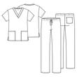 Cherokee unisex set: hlače+bluza WW530C-CARW