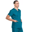 Cherokee Unisex Top and Pant Set WW530C-CARW - Caribbean Blue