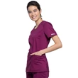 Cherokee Woman's Round Neck Top WW602-WIN - Wine