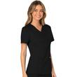 Majica s prešivenim preklopom - WW610-BLK