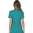 Cherokee Woman's Mock Wrap Top WW610-TLB - Teal Blue
