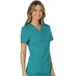 Cherokee Woman's Mock Wrap Top WW610-TLB - Teal Blue