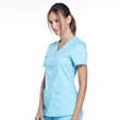 Cherokee Woman's Mock Wrap Top WW610-TRQ - Turquoise