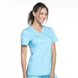 Cherokee Woman's Mock Wrap Top WW610-TRQ - Turquoise