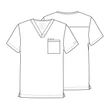 Cherokee Men's Tuckable V-Neck Top WW675-TLB - Teal Blue