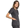 Cherokee Woman's Mock Wrap Top WW775AB-PWT - Pewter