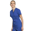 Cherokee Woman's Mock Wrap Top WW775AB-ROY - Royal blue