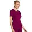 Cherokee Woman's Mock Wrap Top WW775AB-WIN - Wine