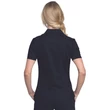 Cherokee Woman's Snap Front Polo WW698-BLK - Black