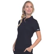 Cherokee Woman's Snap Front Polo WW698-BLK - Black