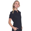 Cherokee Woman's Snap Front Polo WW698-BLK - Black