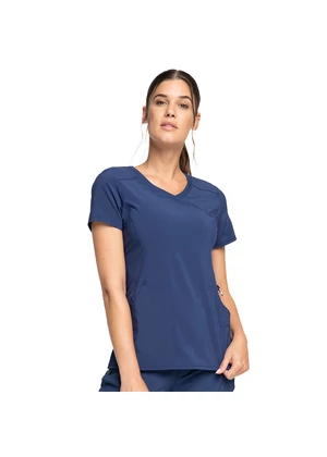 Cherokee Woman's Mock Wrap Top 2625A-NYPS - Navy blue