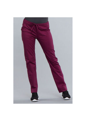 Srednje visoke Slim hlače s vezicom - 4203-WINW