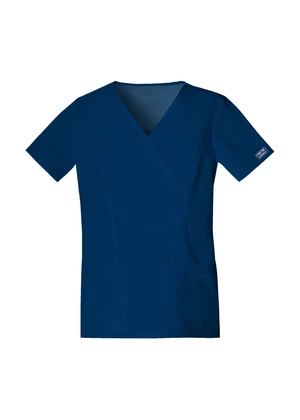 Cherokee Woman's Mock Wrap Top 4728-NAVW - Navy blue