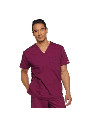 Dickies Men's V-Neck Top 81906-WIWZ - Wine
