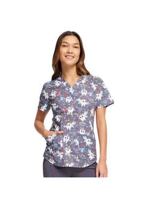 Cherokee CK652-TCMG Női Felső Fog mintás