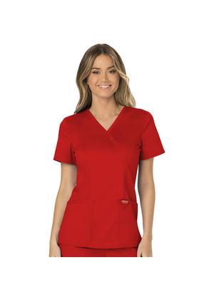 Majica s prešivenim preklopom - WW610-RED