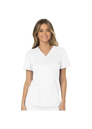 Majica s prešivenim preklopom - WW610-WHT