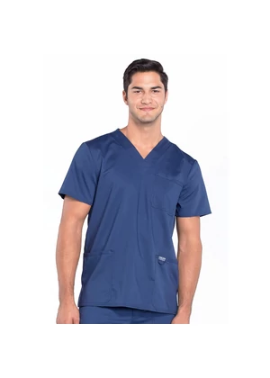 Cherokee Men's Tuckable V-Neck Top WW670-NAV - Navy