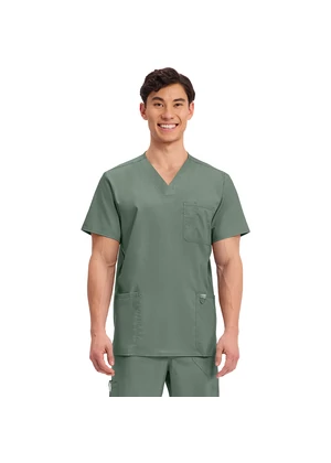 Cherokee Men's Tuckable V-Neck Top WW670-OLV