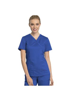 Majica s preklopljenim V-izrezom - WW775AB-ROY