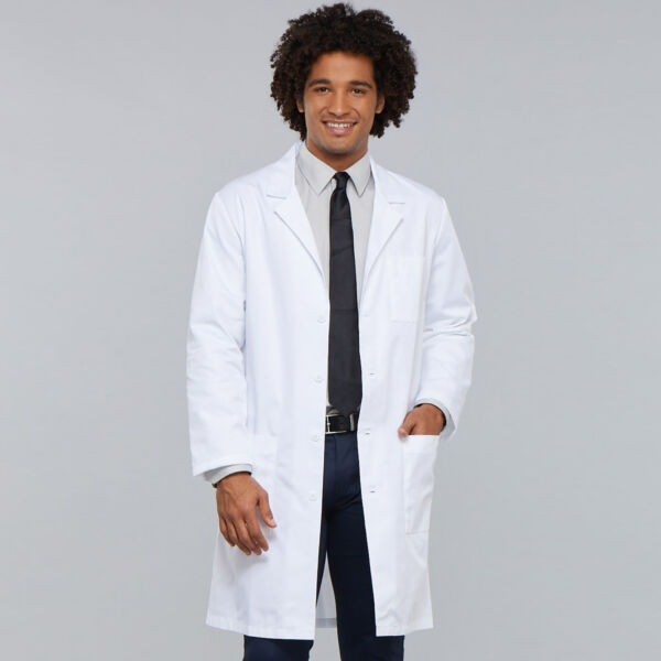 Unisex Lab Coat in White - 1446-WHT