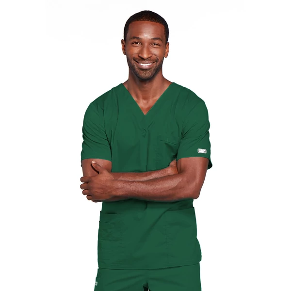 Cherokee Unisex V-Neck Top 4725-HUNW - Hunter Green