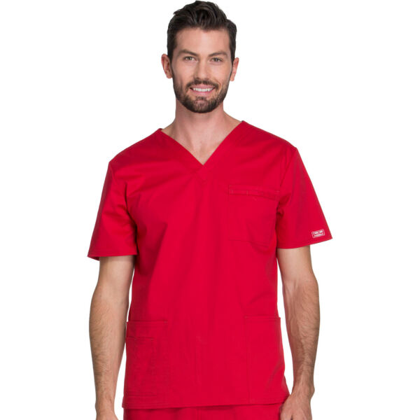 Unisex majica s V-izrezom - 4725-REDW