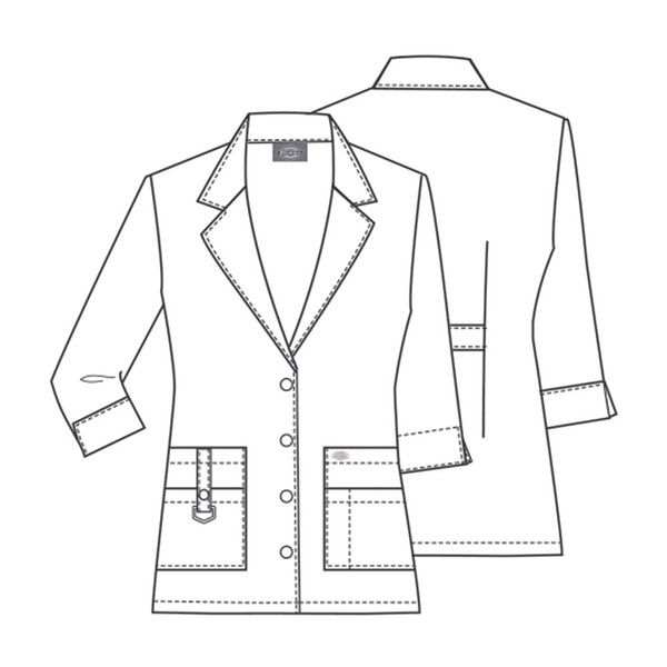 Dickies 82402-DWHZ Női Köpeny - Fehér Dickies 82402-DWHZ Női Köpeny - Fehér