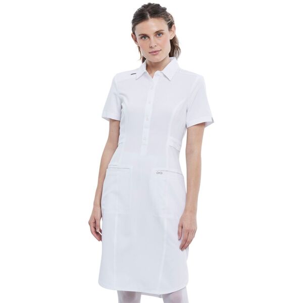 Bijela haljina s prednjim gumbima - CK510-WTPS