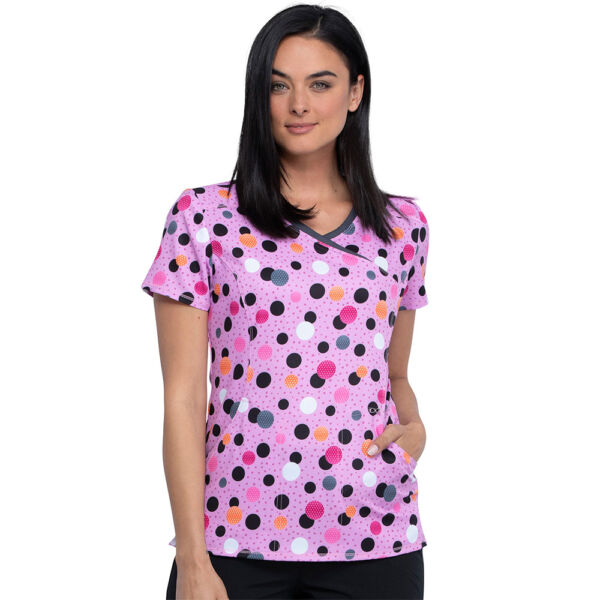 Majica s preklopom "Poppin' Polka Dots" - CK603-PKAD