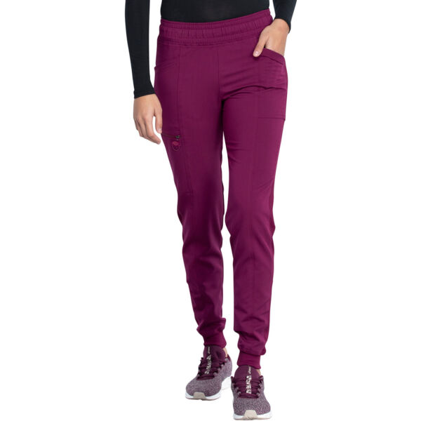 Mid Rise Jogger Pant in Wine - DK155-WIN