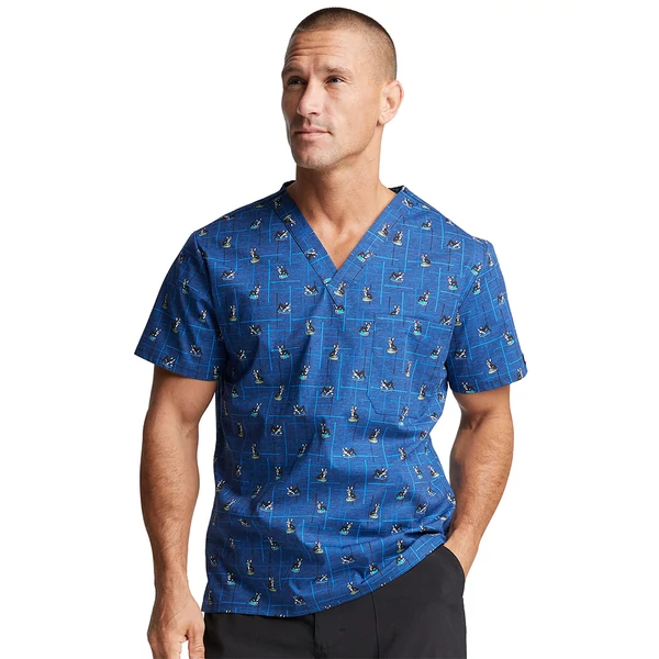 Dickies Men's V-Neck Top DK725-DGCL - Doggone Cool