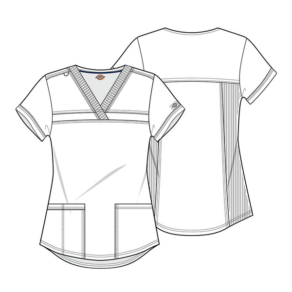 Dickies DK870-PWT Női Felső - Szürke