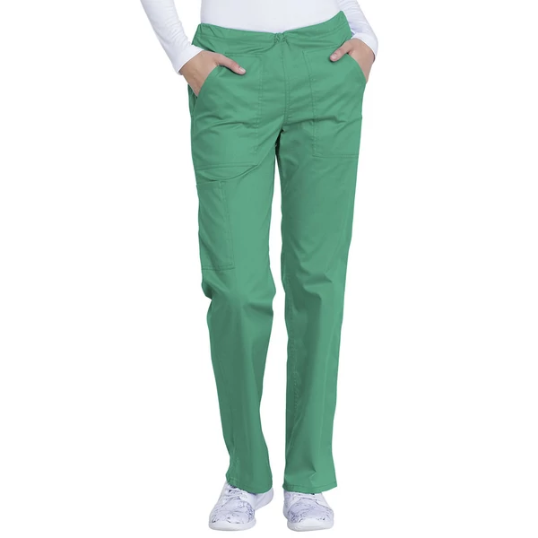 Dickies Woman's Mid Rise Straight Leg Drawstring Pant GD100GR - Surgical Green