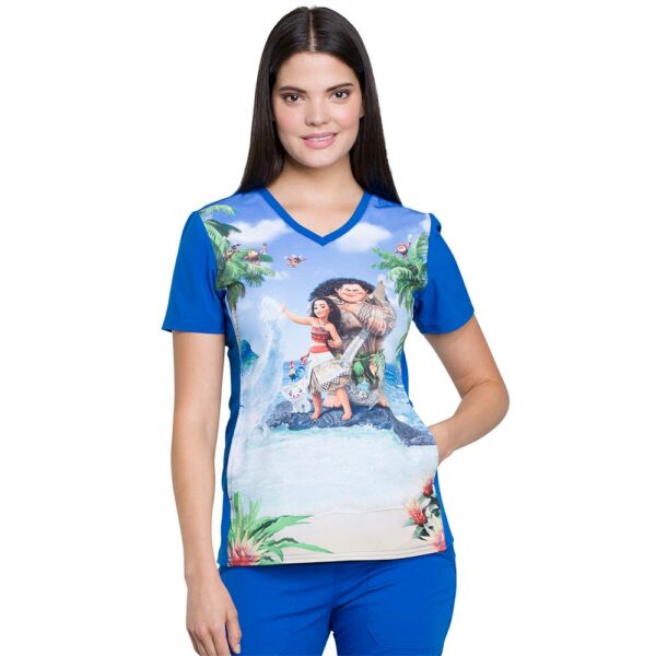 Majica s V izrezom "Maui and Moana" - TF627-MHMM