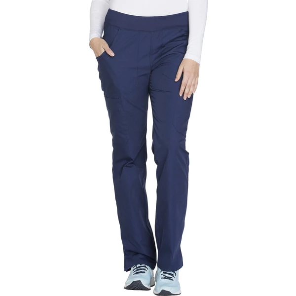 Cherokee Woman's Mid Rise Straight Leg Pull-on Cargo Pant WW210-NAVW - Navy blue