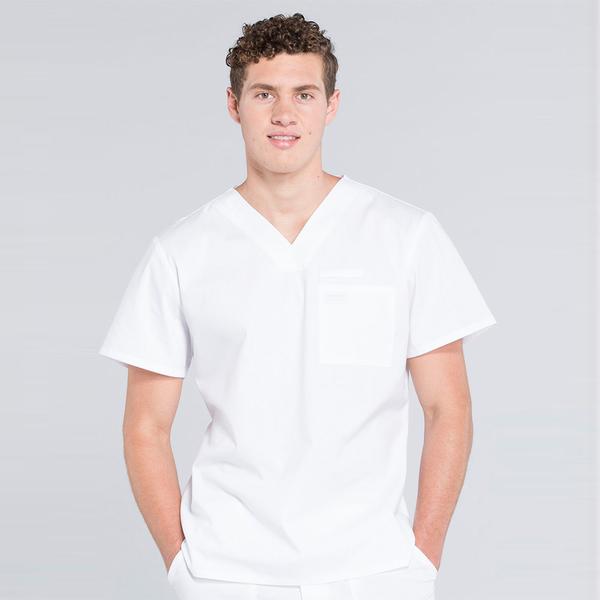 Muška majica s V izrezom - WW675-WHT